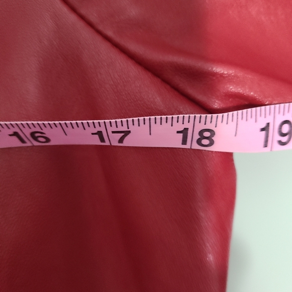 Vtg Lamb Leather Red Willi Smith Collection Jacket Size M Vintage - Picture 7 of 14